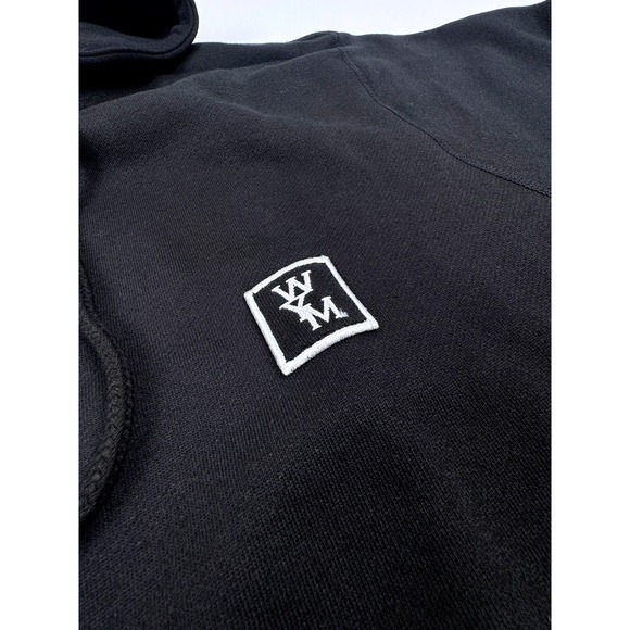 Wooyoungmi SS25 Collection Black Back Logo Hoodie Size 48 S/M New With Tags - Picture 10 of 16